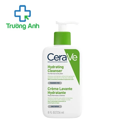 Sữa rửa mặt Cerave Hydrating Cleanser 236ml cho da thường và da khô