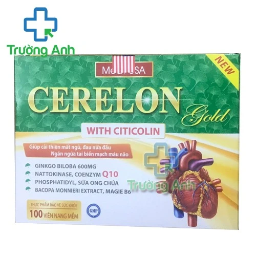 Cerelon Gold 600mg Mediusa - Hỗ trợ tăng cường tuần hoàn não