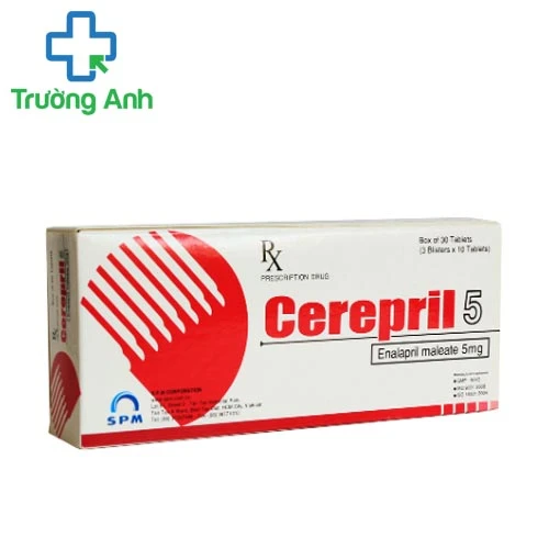 Cerepril 5mg - Thuốc điều trị cao huyết áp vô căn hiệu quả