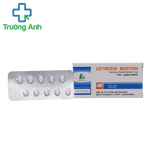  Cetirizin Boston 10mg - Thuốc chống dị ứng hiệu quả