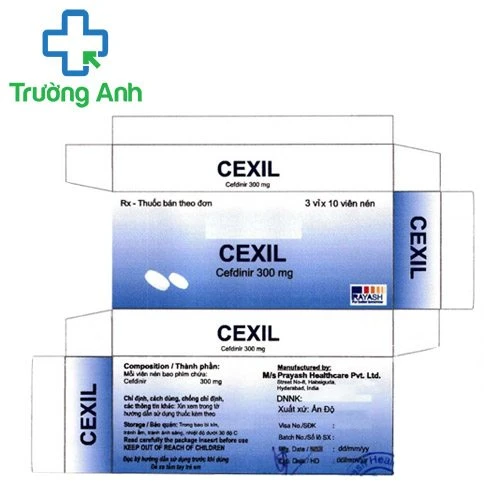 Cexil 300mg - Thuốc kháng sinh điều trị nhiễm trùng hiệu quả