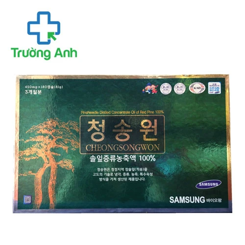 Tinh dầu thông đỏ Cheongsongwon (hộp xanh) - Tăng cường sức đề kháng cho cơ thể