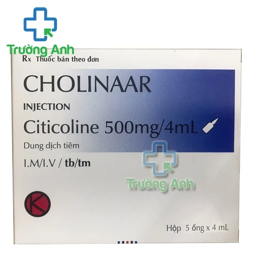 Cholinaar 500mg/4ml - Thuốc điều trị bệnh não cấp tính hiệu quả của Novell