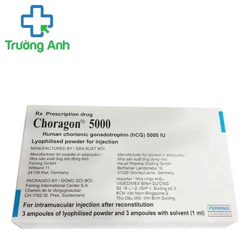 Choragon 5000 - Thuốc hỗ trợ sinh sản ở nữ hiệu quả của Đức