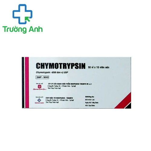 Chymotrypsin - Thuốc điều trị phù nề hiệu quả của Medipharco