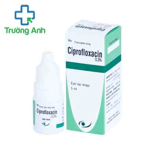 Ciprofloxacin 0,3% 5ml Bidiphar - Thuốc điều trị nhiễm khuẩn mắt, mũi hiệu quả