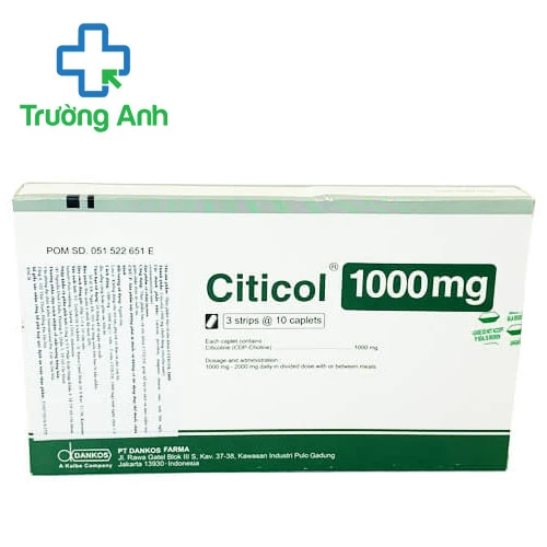 Citicol 1000mg - Hỗ trợ điều trị suy giảm trí nhớ hiệu quả của Indonesia