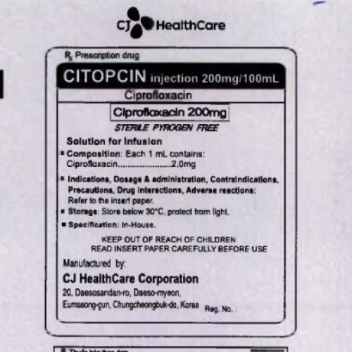 Citopcin Injection 200mg/100ml - Thuốc điều trị nhiễm khuẩn của CJ Healthcare