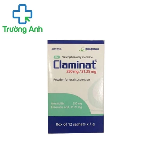 Claminat 250mg/31,25mg - thuốc chống viêm hiệu quả