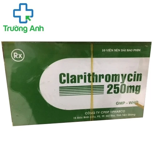 Clarithromycin 250mg Tipharco - Thuốc điều trị nhiễm khuẩn hiệu quả