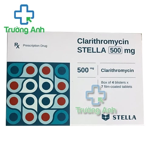 Clarithromycin Stella 500mg - Thuốc điều trị bệnh nhiễm khuẩn hiệu quả