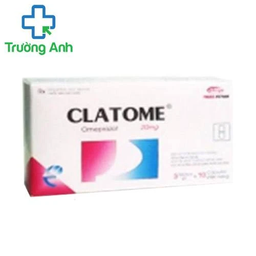 Clatome 20mg - Thuốc điều trị viêm loét dạ dày, thực quản hiệu quả