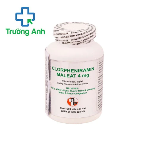 Clopheniramin Maleat 4mg - Thuốc điều trị các bệnh dị ứng ngoài da hiệu quả