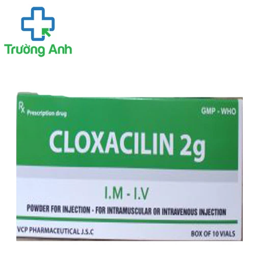 Cloxacilin 2g VCP - Thuốc điều trị nhiễm khuẩn nặng hiệu quả