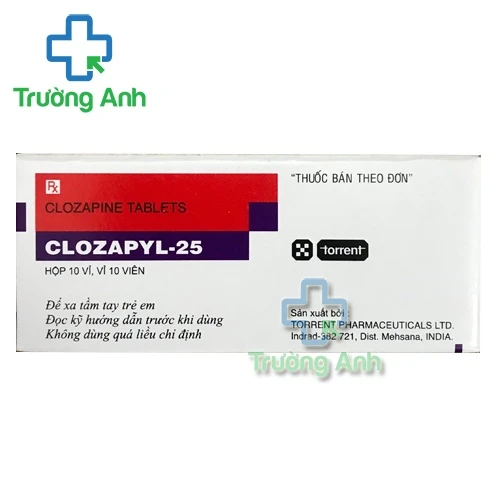 Clozapyl 25mg - Thuốc điều trị tâm thần phân liệt hiệu quả của Ấn Độ