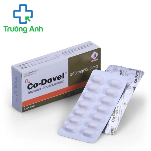Co-Dovel 300mg/12,5mg Domesco - Thuốc điều trị tăng huyết áp