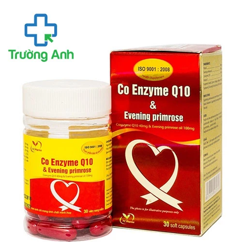 Co Enzime Q10 & Evening Primrose - Phòng ngừa bệnh tim mạch hiệu quả của TC Pharma