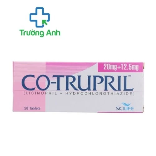 Co-Trupril 20mg + 12,5mg - Thuốc điều trị tăng huyết áp của Pakistan