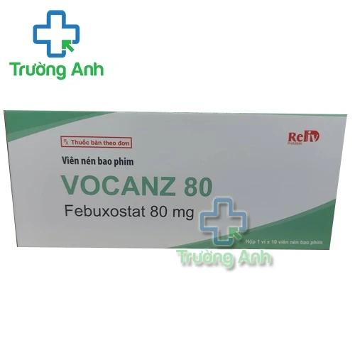 Vocanz 80 - Thuốc điều trị tăng axit uric máu mãn tính ở người bị gout