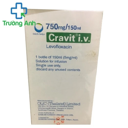 Cravit 750mg/150ml - Thuốc điều trị nhiễm khuẩn đường hô hấp hiệu quả của Thái Lan