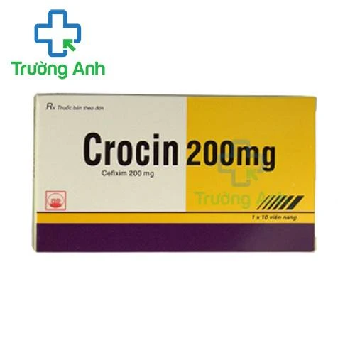 Crocin 200mg Pymepharco - Thuốc điều trị nhiễm khuẩn hiệu quả