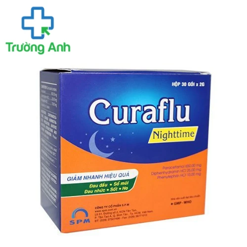 Curaflu Nighttime - Thuốc giảm đau, hạ sốt hiệu quả của SPM