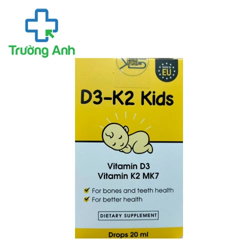 D3-K2 Kids - Hỗ trợ bổ sung vitamin D3 và K2 cho cơ thể