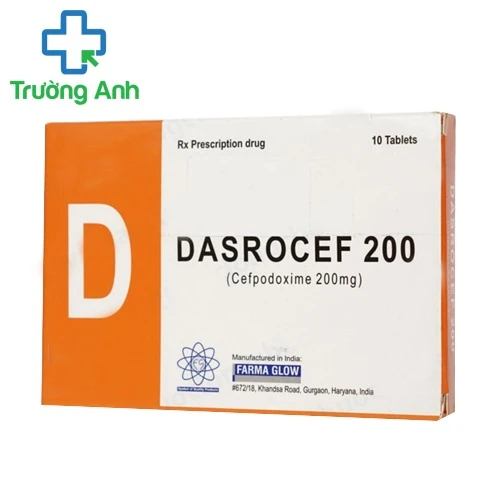 Dasrocef 200mg - Thuốc điều trị nhiễm khuẩn đường hô hấp hiệu quả của Ấn Độ
