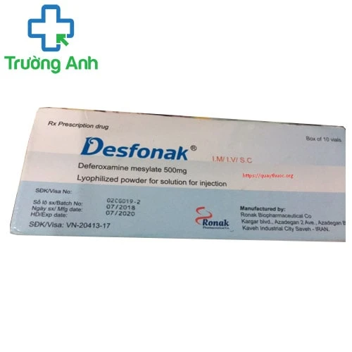 Desfonak - Thuốc chống ngộ độc sắt hiệu quả của Iran