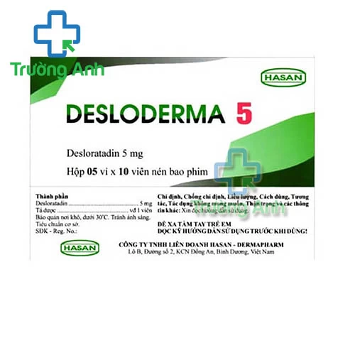 Desloderma 5 Hasan - Thuốc trị viêm mũi dị ứng