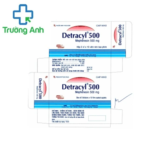 Detracyl 500 - Thuốc điều trị thoái hóa cột sống của PHARIMEXCO