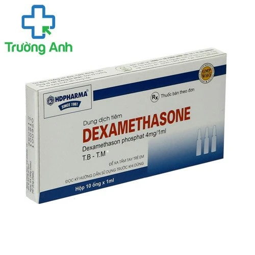Dexamethasone 4mg/1ml HD Pharma - Giúp điều trị hen phế quản hiệu quả