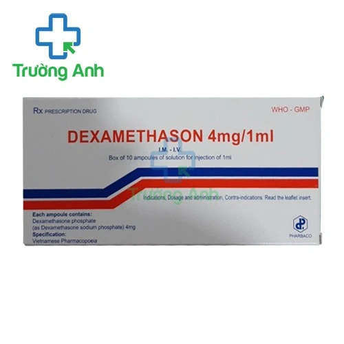 Dexamethason 4mg/1ml Pharbaco - Thuốc chống sốc hiệu quả