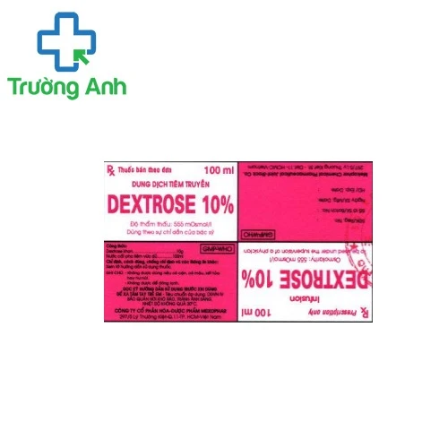 Dextrose 10% Mekophar - Cung cấp nước và năng lượng cho cơ thể hiệu quả
