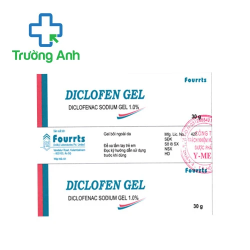 Diclofen Gel Fourrts - Gel bôi giảm đau kháng viêm hiệu quả của Ấn Độ
