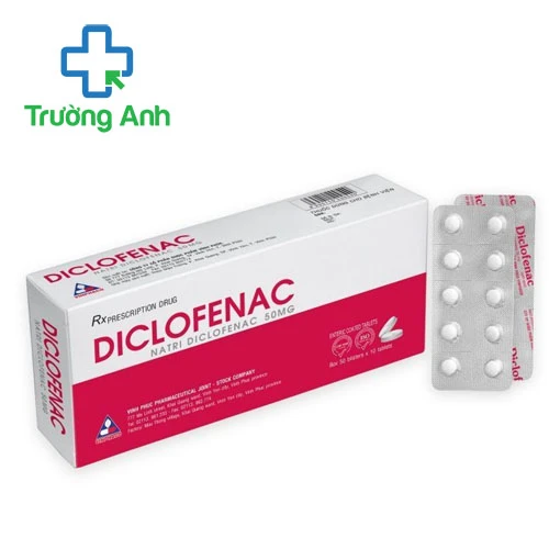 Diclofenac 50mg Vinphaco - Thuốc giảm đau chống viêm hiệu quả