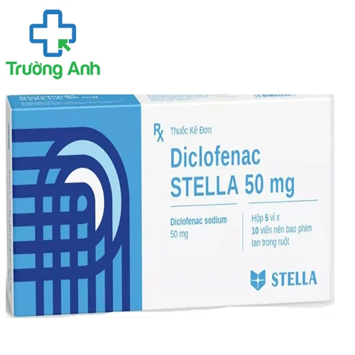 Diclofenac Stella 50mg - Thuốc giảm đau, kháng viêm xương khớp hiệu quả