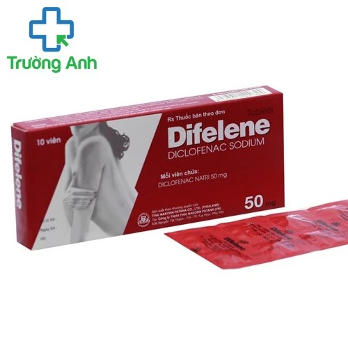 Difelene 50mg - Thuốc điều trị viêm thoái hóa khớp hiệu quả 