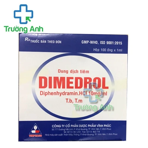 Dimedrol 10mg/ml Vinphaco - Thuốc điều trị viêm mũi dị ứng hiệu quả