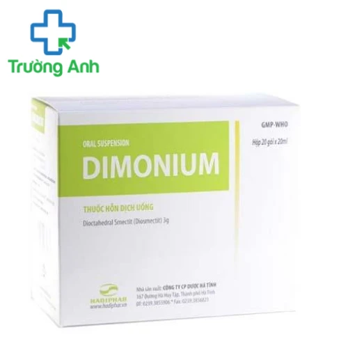 Dimonium - Thuốc điều trị tiêu chảy hiệu quả của Hadiphar