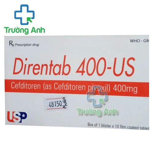 Direntab 400 - US - Thuốc điều trị nhiễm khuẩn hô hấp hiệu quả