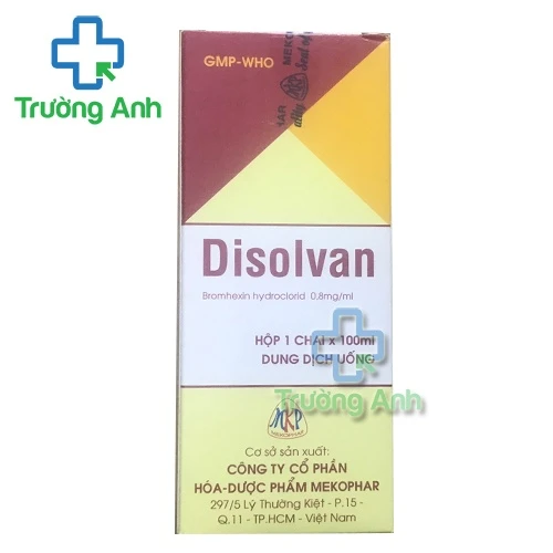 Disolvan Siro 100ml  - Thuốc điều trị các bệnh đường hô hấp hiệu quả