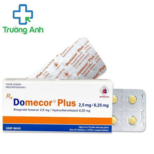 Domecor plus 2,5mg/6,25mg - Thuốc điều trị tăng huyết áp hiệu quả
