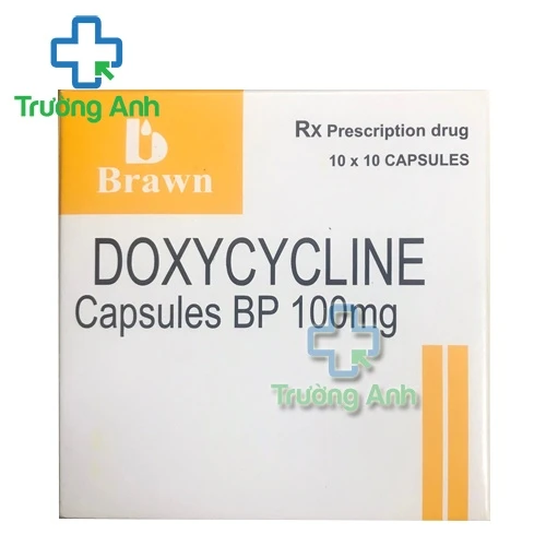 Doxycycline Capsules BP Brawn - Thuốc điều trị nhiễm khuẩn hiệu quả 