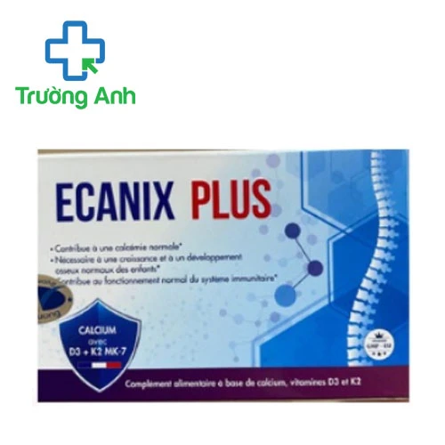 Ecanix Plus Lustrel - Hỗ trợ bổ sung canxi, vitamin D3 và K2 cho cơ thể