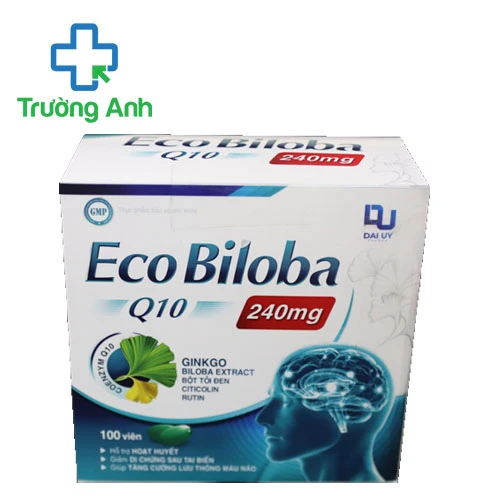 Eco Biloba Q10 240mg Đại Uy - Hỗ trợ tăng cường lưu thông máu não hiệu quả