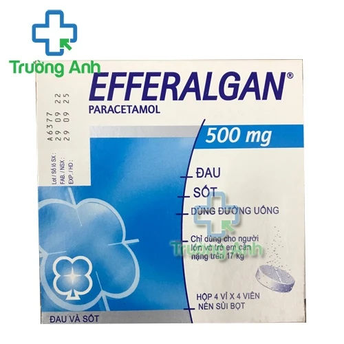 Efferalgan 500mg UPSA - Thuốc giảm đau, hạ sốt, chống viêm của Đức