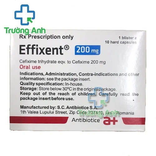Effixent 200mg - Thuốc điều trị nhiễm khuẩn hiệu quả