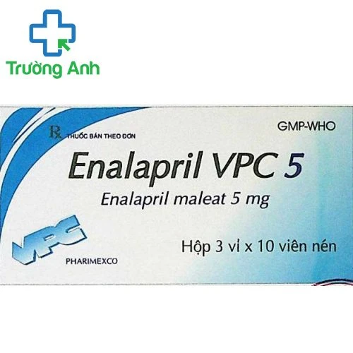Enalapril VPC 10 Cửu Long - Thuốc điều trị cao huyết áp hiệu quả