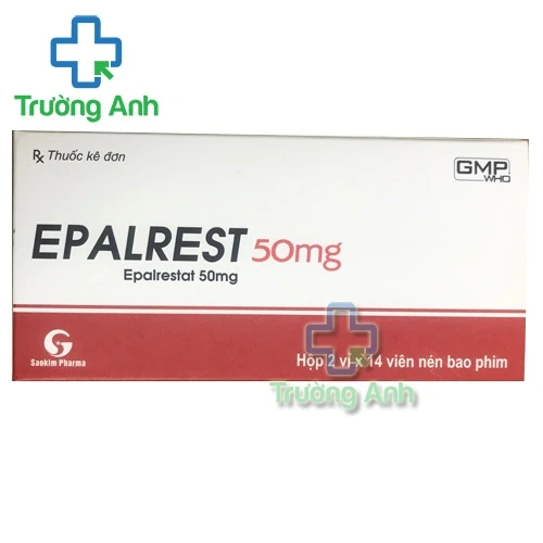 Epalrest 50mg - Thuốc phòng ngừa biến chứng thần kinh do đái tháo đường gây ra hiệu quả
